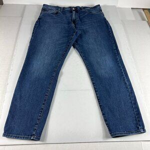 Lucky Brand Jeans Men 36x29 412 Athletic Slim Blue Faded Stretch Denim Tag 36x30